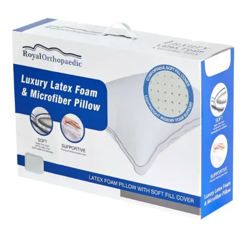 [5314173] مخده فايبر مع فوم طبقات وسد 