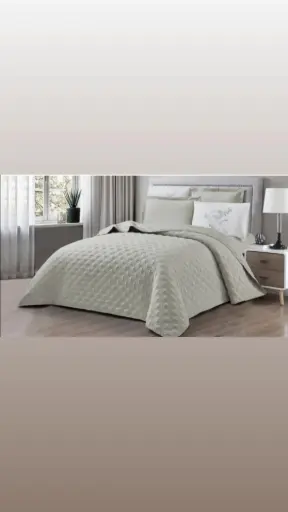 [5322171] مفرش مثاليه مطرز نفر ونص 4 ق  