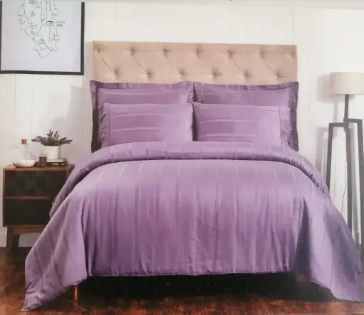 [5322184] مفرش اسكاي هوم مقلم قطن نفر ونص 3 ق 