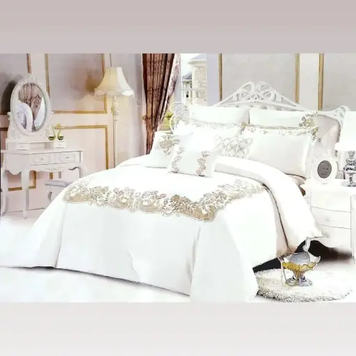 [5322189] مفرش نفرين مطرز 7 ق   A.H