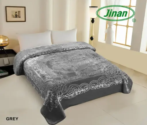 [5323043] بطانيه جنان محفوره صيني (215*200)  